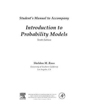 دانلود کتاب Introduction to Probability Models, Student Solutions Manual (e-only): Introduction to Probability Models 10th Edition – Introduction to Probability Models, Student Solutions Manual (E-only): Introduction to Probability Models 10th Edition