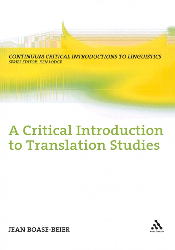 کتاب زبان A Critical Introduction to Translation Studies