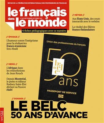 کتاب مجله فرانسوی ل فرنسیس Le Francais dans le monde – N413 – septembre – octobre 2017