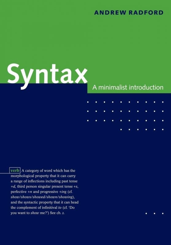 کتاب Syntax A Minimalist Introduction