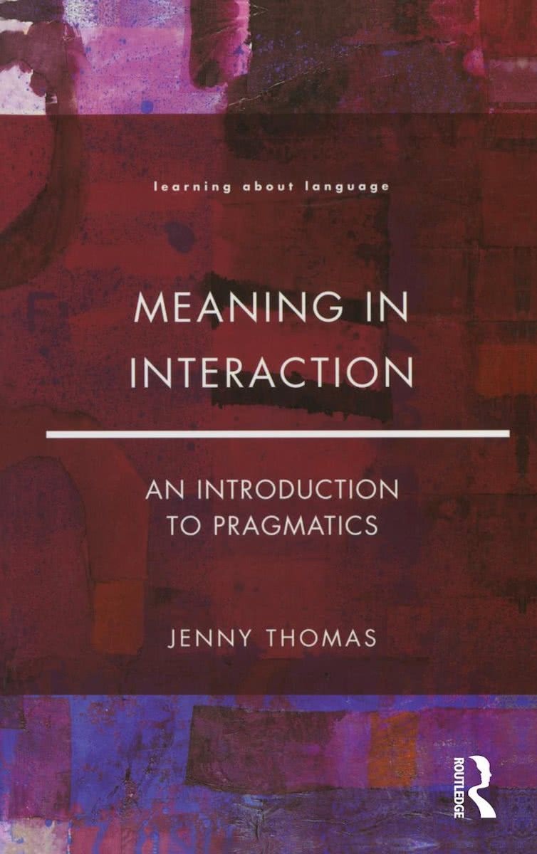 کتاب Meaning in Interaction An Introduction to Pragmatics