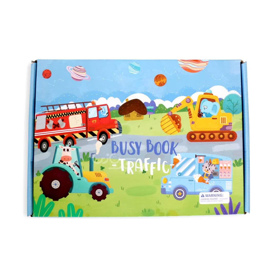 کتاب مونته سوری پازلی busy book مدل ترافیک