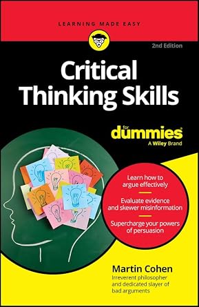 دانلود نسخه کامل کتاب زبان اصلی Critical Thinking Skills For Dummies PDF