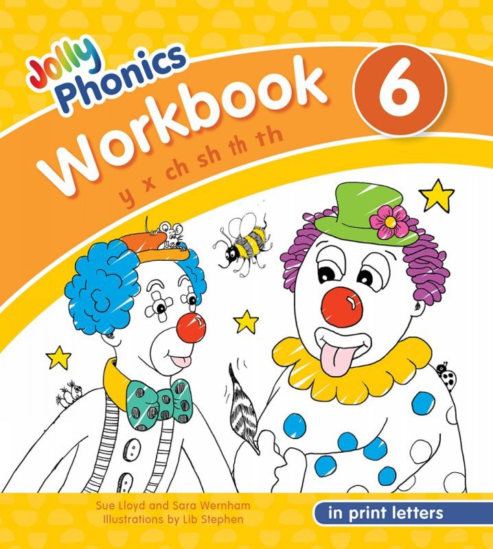 کتاب جولی فونیکس ورک بوک ویرایش جدید Jolly Phonics Workbook 6 New Edition