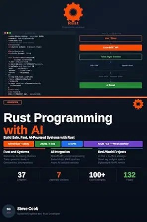 دانلود نسخه کامل کتاب Rust Programming with AI: A Complete Beginner’s Guide to Modern Rust Development, Systems Programming, and AI-Powered Applications