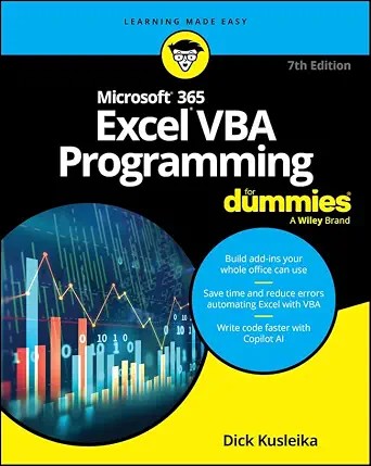 دانلود نسخه کامل کتاب Microsoft 365 Excel VBA Programming For Dummies
