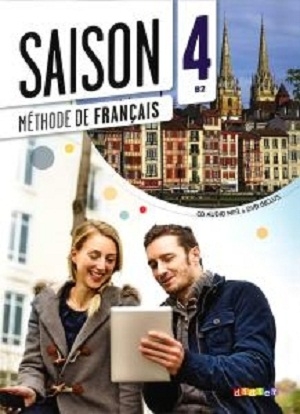 کتاب فرانسوی سزون Saison niveau 4 B2 - livre de l'eleve + cahier + dvd