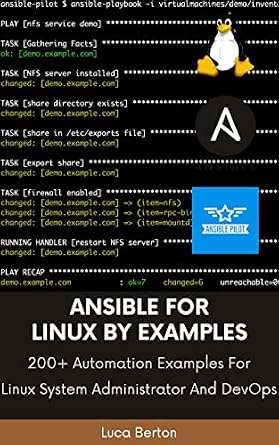 دانلود نسخه کامل کتاب Ansible For Linux by Examples: 200+ Automation Examples For Linux System Administrator and DevOps