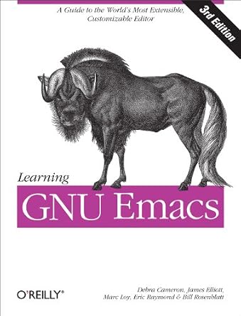 دانلود نسخه کامل کتاب Learning GNU Emacs: A Guide to Unix Text Processing