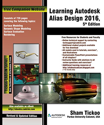 دانلود نسخه کامل کتاب Learning Autodesk Alias Design 2016, 5th Edition Kindle Edition