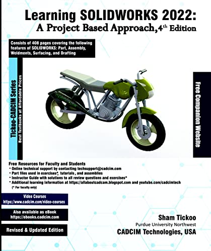 دانلود نسخه کامل کتاب Learning SOLIDWORKS 2022: A Project Based Approach, 4th Edition [Print Replica] Kindle Edition