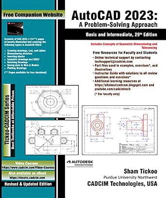 دانلود نسخه کامل کتاب AutoCAD 2023: A Problem-Solving Approach, Basic and Intermediate, 29th Edition