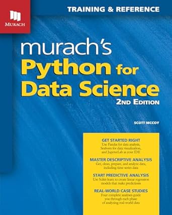 دانلود نسخه کامل کتاب Murach’s Python for Data Science (2nd Edition): Training and Reference