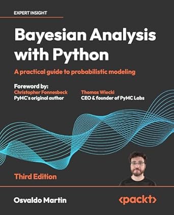 دانلود نسخه کامل کتاب Bayesian Analysis with Python: A practical guide to probabilistic modeling