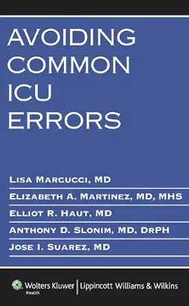دانلود نسخه کامل کتاب Avoiding Common ICU Errors