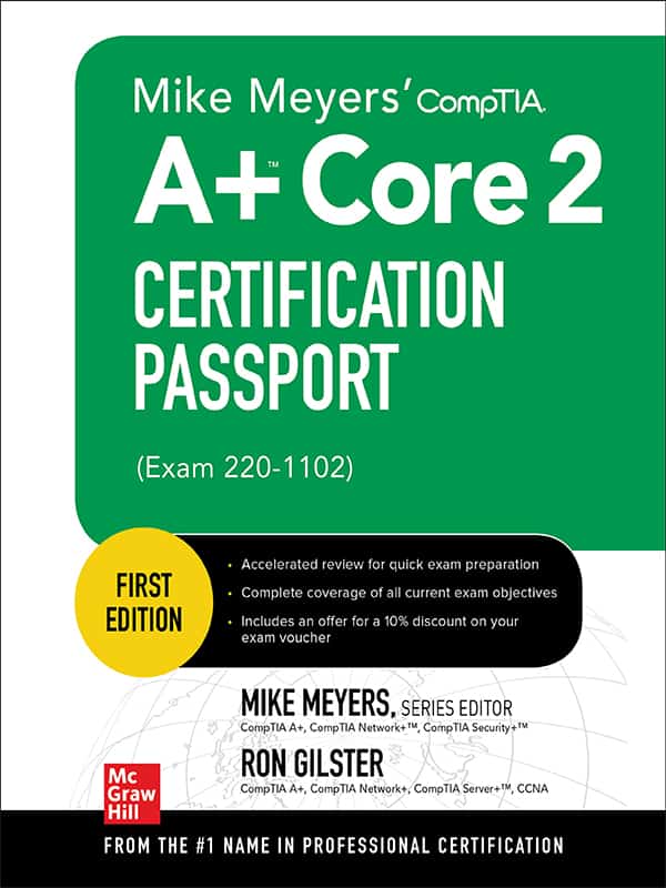 دانلود کتاب Mike Meyers’ CompTIA A+ Core 2 Certification Passport