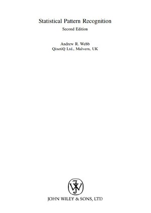دانلود کتاب Statistical pattern recognition
