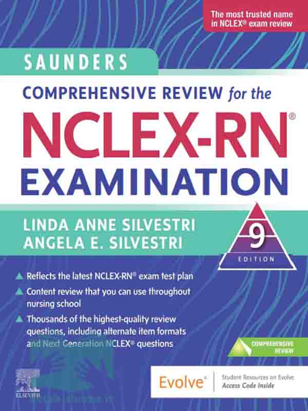 کتاب پرستاری ساندرز(ویراست9)(Saunders Comprehensive Review for the NCLEX-RN® Examination)
