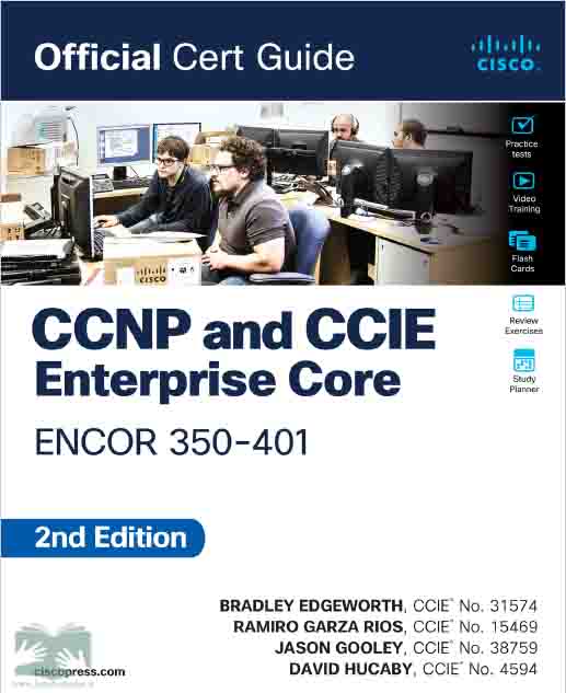 کتاب آزمون سیسکو CCNP and CCIE Enterprise Core ENCOR 350-401 Official Cert Guide