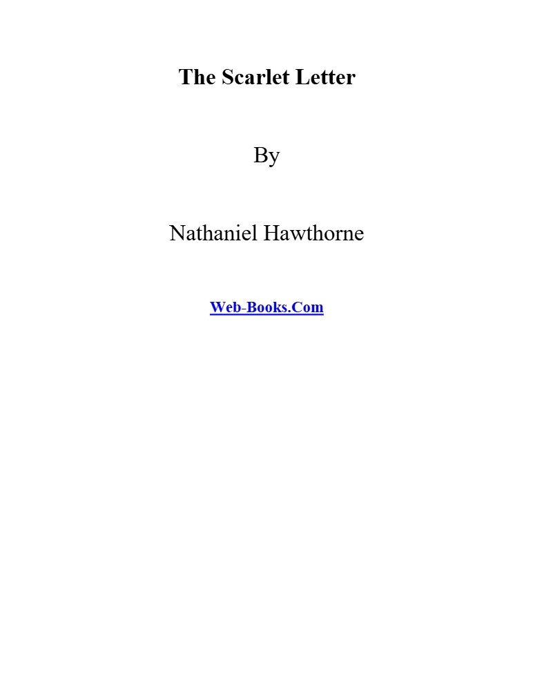 کتاب داغ ننگ (The Scarlet Letter) نسخه انگلیسی PDF