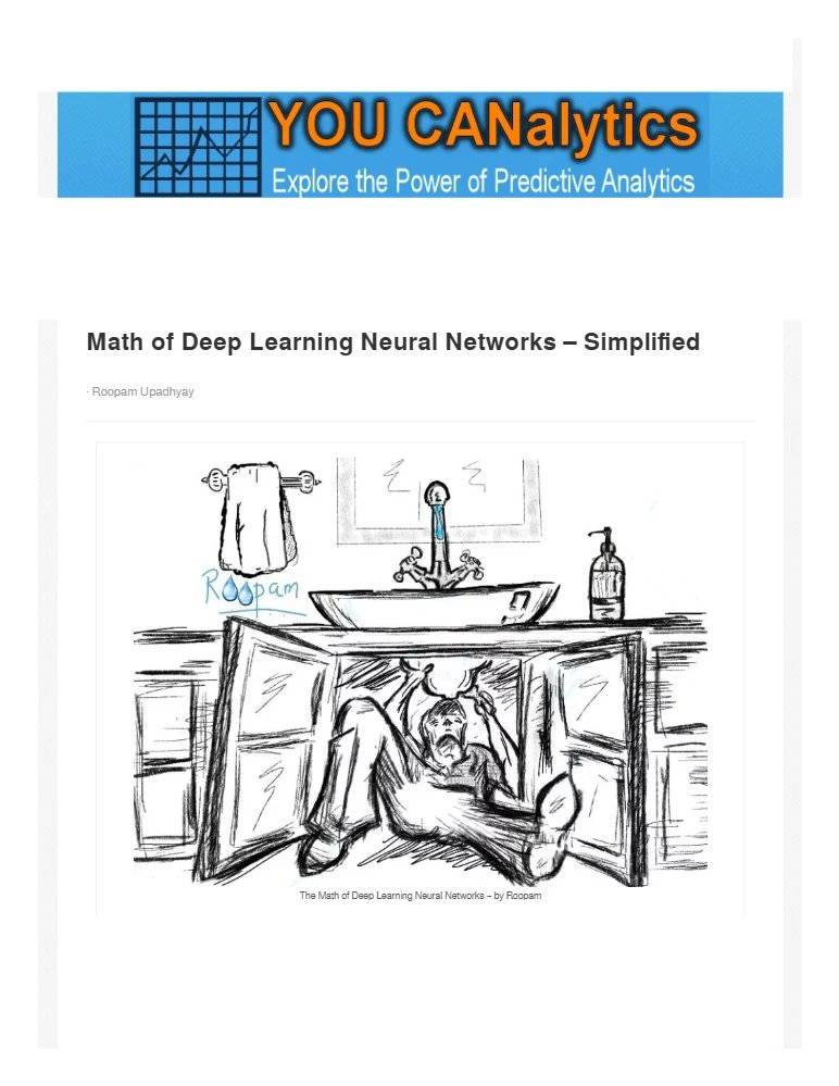 کتاب ریاضیات یادگیری عمیق ساده شده (Math of Deep Learning Neural Networks Simplified) نسخه انگلیسی PDF