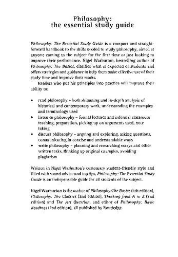 دانلود نسخه کامل کتاب Philosophy: The Essential Study Guide