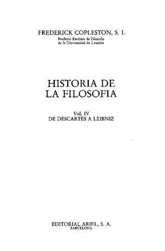 دانلود نسخه کامل کتاب De Descartes A Leibniz