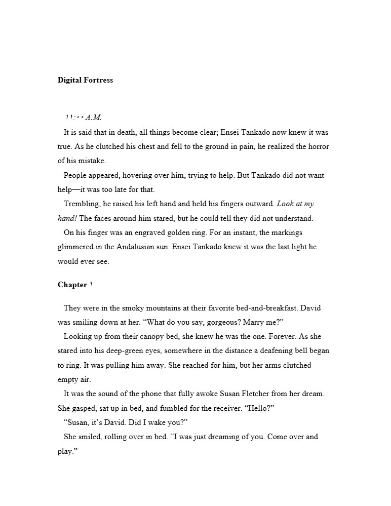 کتاب Digital Fortress (دژ دیجیتال) نسخه انگلیسی PDF | دن براون