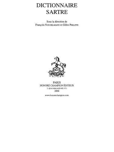 دانلود نسخه کامل کتاب Dictionnaire Sartre