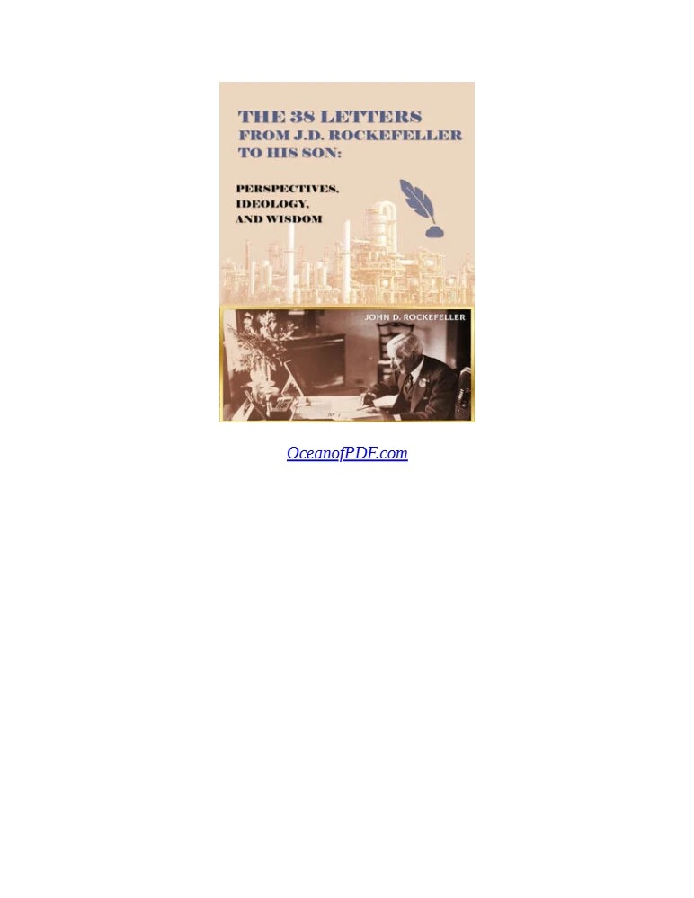 کتاب The 38 Letters from J.D. Rockefeller to His Son (۳۸ نامه جی.دی. راکفلر به پسرش) نسخه انگلیسی PDF | جی.دی. راکفلر
