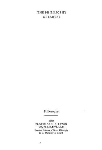 دانلود نسخه کامل کتاب The Philosophy of Sartre