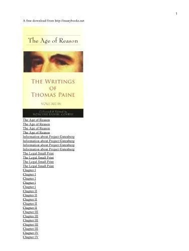 دانلود نسخه کامل کتاب The Age Of Reason