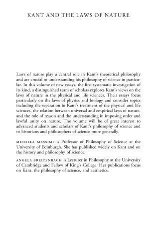 دانلود نسخه کامل کتاب KANT AND THE LAWS OF NATURE