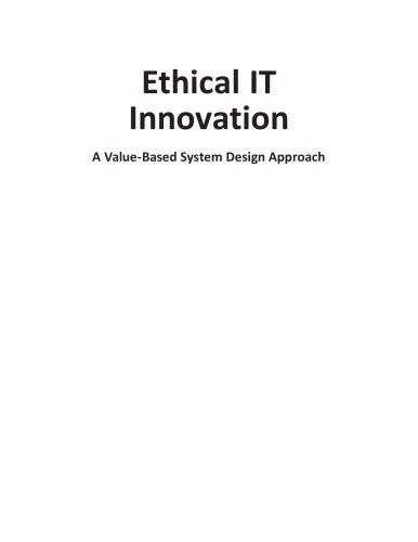 دانلود نسخه کامل کتاب Ethical IT innovation : a value-based system design approach