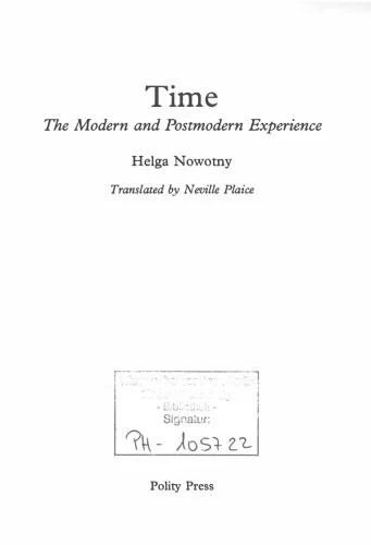 دانلود نسخه کامل کتاب Time: The Modern and Postmodern Experience