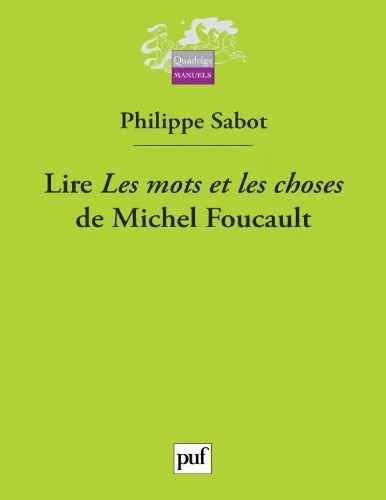 دانلود نسخه کامل کتاب Lire Le Mots et les choses de Michel Foucault
