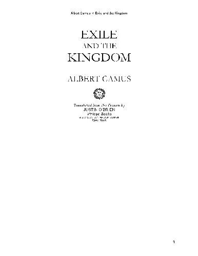 دانلود نسخه کامل کتاب Exile and the Kingdom