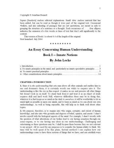 دانلود نسخه کامل کتاب An essay concerning human understanding