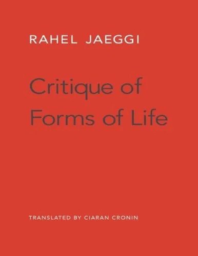 دانلود نسخه کامل کتاب Critique of Forms of Life