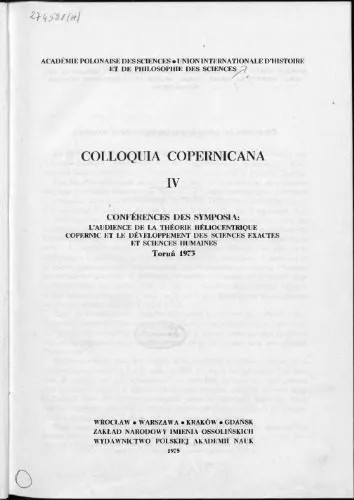 دانلود نسخه کامل کتاب L’audience de la theorie helicentrique Copernique. Copernic et le developpement des sciences exactes et sciences humaines