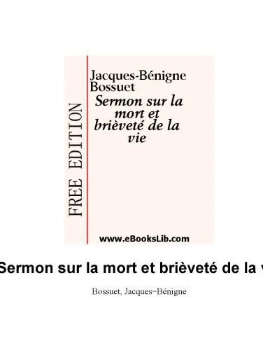 دانلود نسخه کامل کتاب Sermon sur la mort et la vie