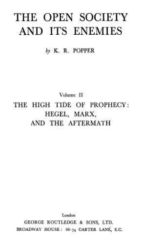 دانلود نسخه کامل کتاب The open society and its enemies, vol.2: The high tide of prophecy: Hegel, Marx, and the aftermath
