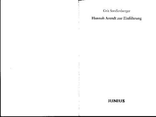 دانلود نسخه کامل کتاب Hannah Arendt zur Einführung