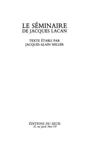دانلود نسخه کامل کتاب L’envers de la psychanalyse (1969-1970)