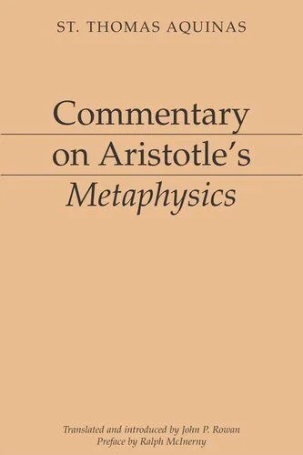 دانلود نسخه کامل کتاب Commentary on Aristotle’s Metaphysics