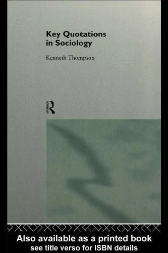 دانلود نسخه کامل کتاب Key Quotations in Sociology
