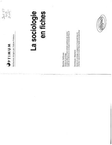 دانلود نسخه کامل کتاب La Sociologie en Fiches