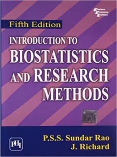 دانلود کتاب Introduction to Biostatistics and Research Methods