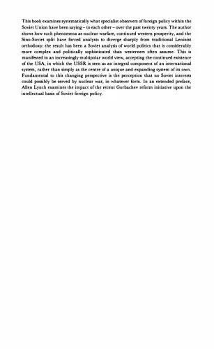 دانلود نسخه کامل کتاب The Soviet Study of International Relations