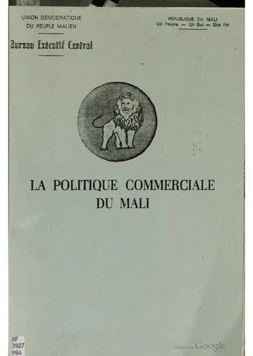 دانلود نسخه کامل کتاب La politique commerciale du Mali